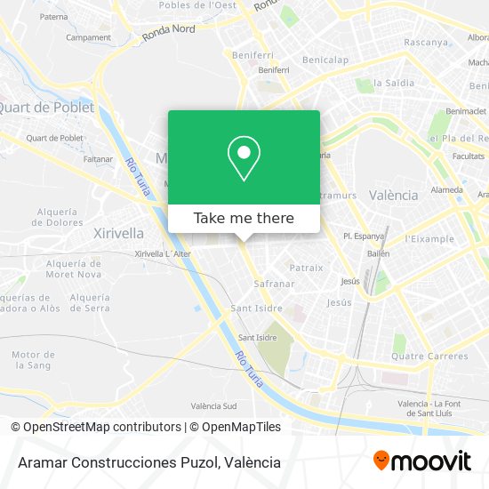 Aramar Construcciones Puzol map