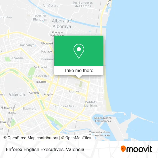 Enforex English Executives map