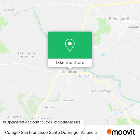 mapa Colegio San Francisco Santo Domingo
