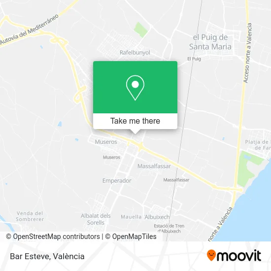 Bar Esteve map