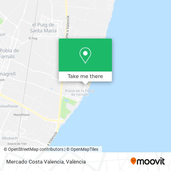 Mercado Costa Valencia map