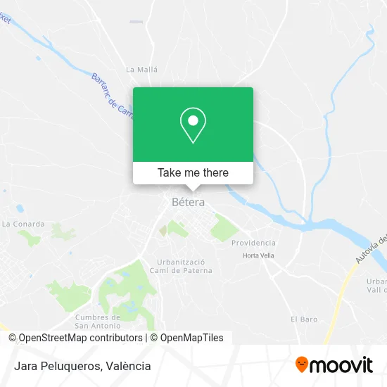 Jara Peluqueros map