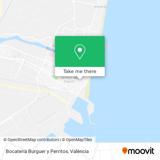 Bocatería Burguer y Perritos map