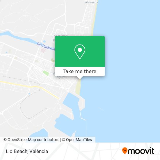 Lio Beach map