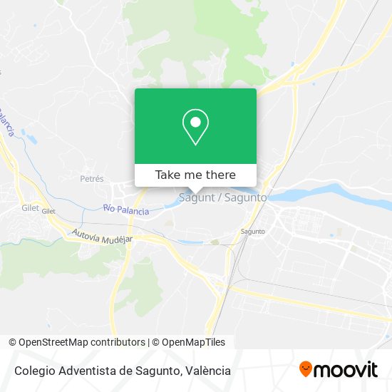 Colegio Adventista de Sagunto map