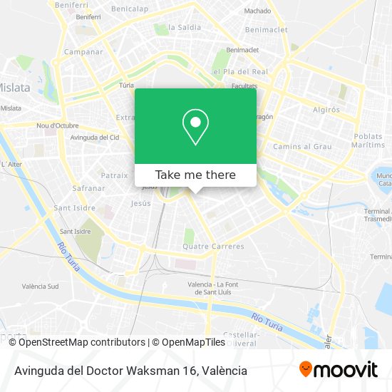 Avinguda del Doctor Waksman 16 map