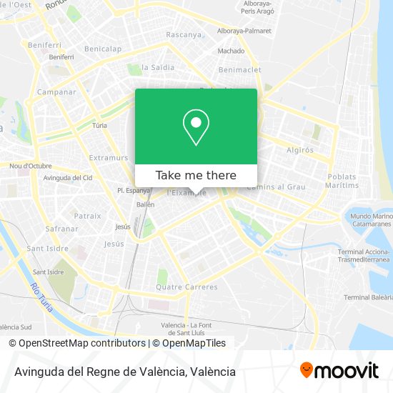 Avinguda del Regne de València map