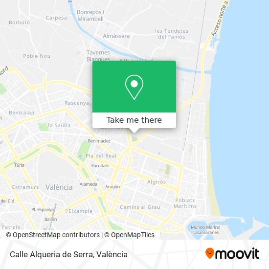 Calle Alqueria de Serra map