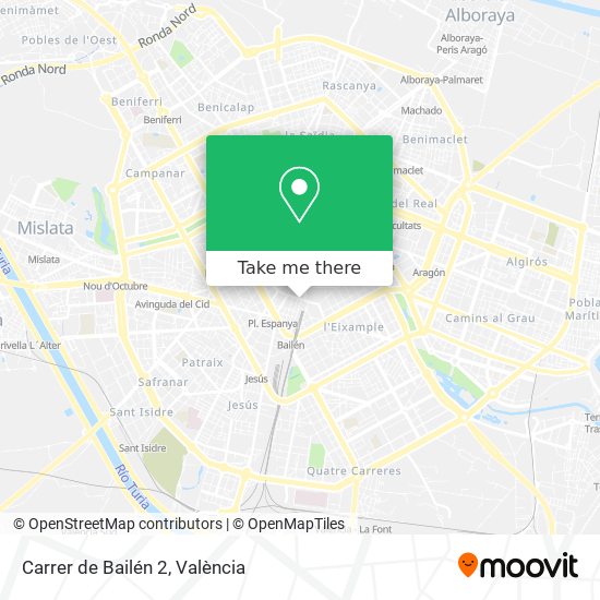 mapa Carrer de Bailén 2