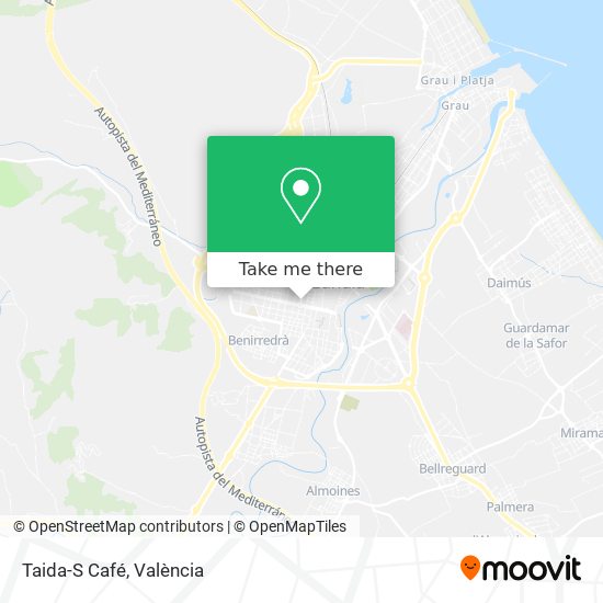 mapa Taida-S Café