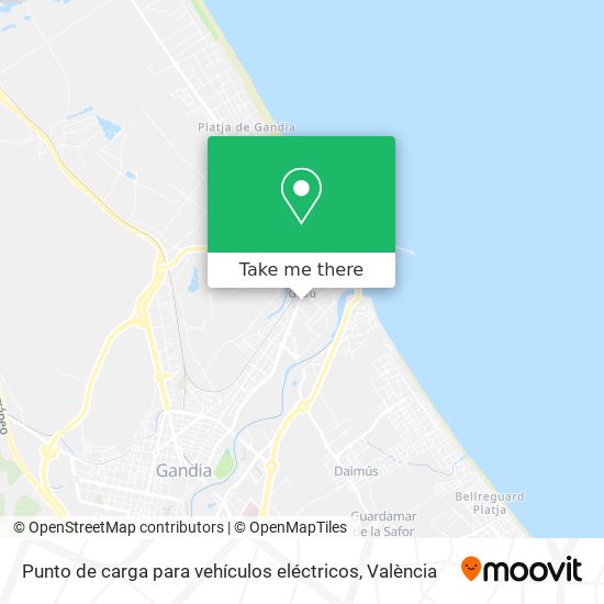 Punto de carga para vehículos eléctricos map