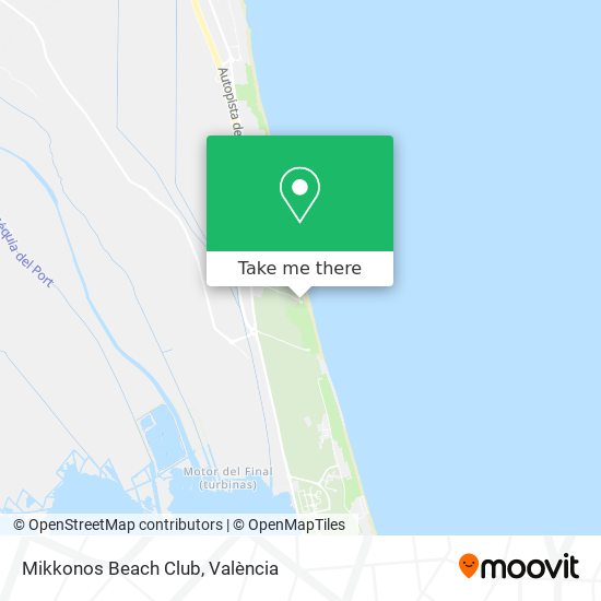 Mikkonos Beach Club map