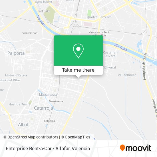 Enterprise Rent-a-Car - Alfafar map