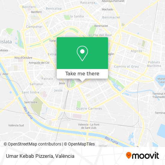 Umar Kebab Pizzería map
