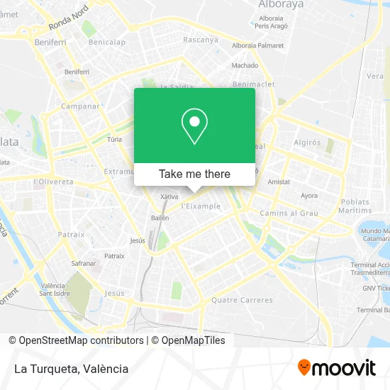 La Turqueta map