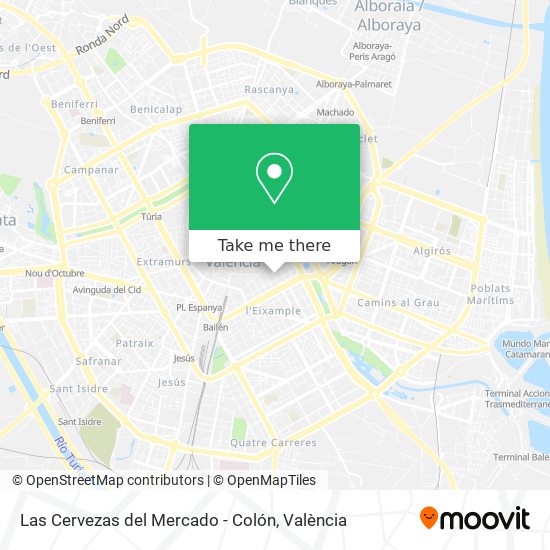 Las Cervezas del Mercado - Colón map