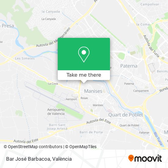 Bar José Barbacoa map