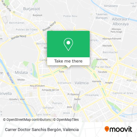 Carrer Doctor Sanchis Bergón map