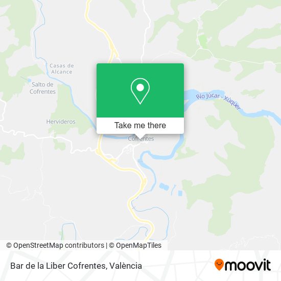 Bar de la Liber Cofrentes map