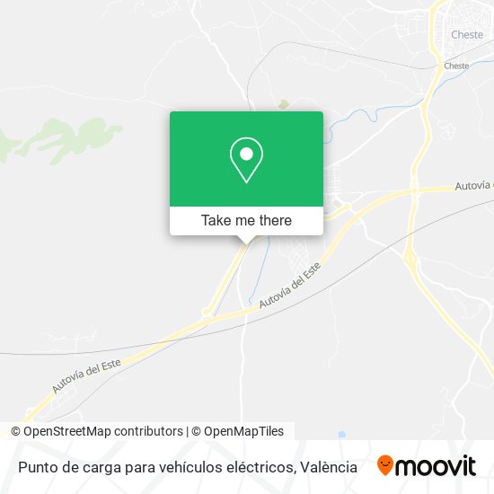 Punto de carga para vehículos eléctricos map