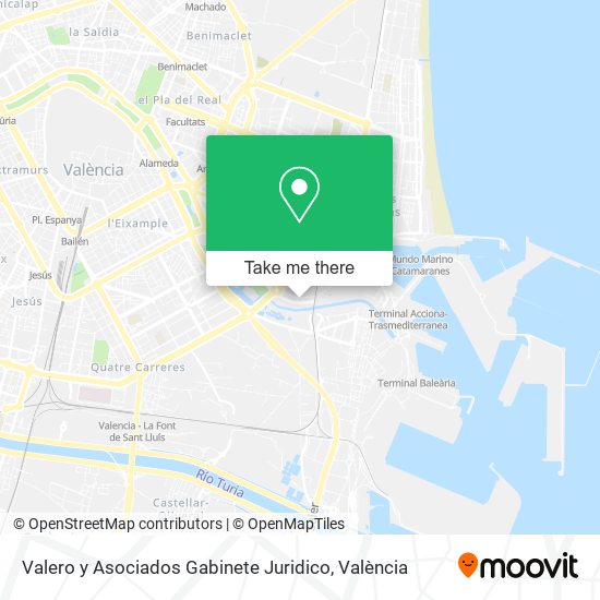 Valero y Asociados Gabinete Juridico map
