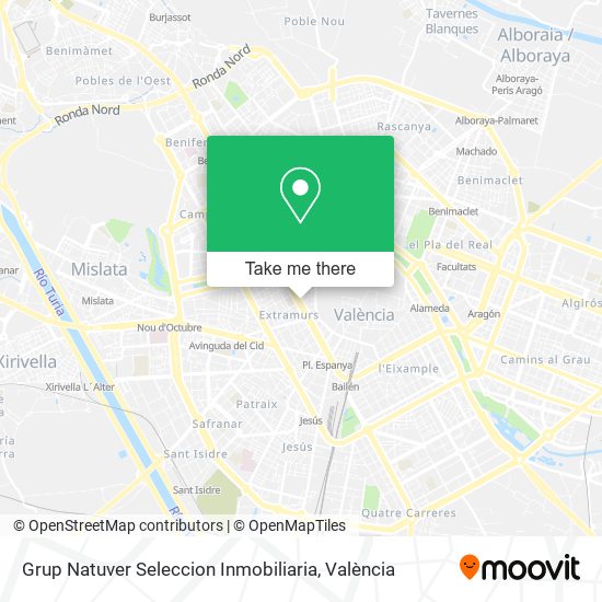 mapa Grup Natuver Seleccion Inmobiliaria