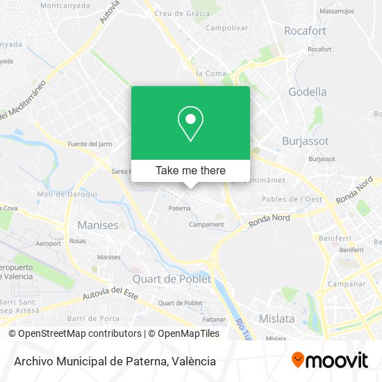 Archivo Municipal de Paterna map