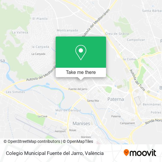 Colegio Municipal Fuente del Jarro map