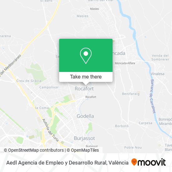 Aedl Agencia de Empleo y Desarrollo Rural map