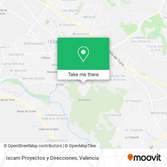 mapa Iscam Proyectos y Direcciones
