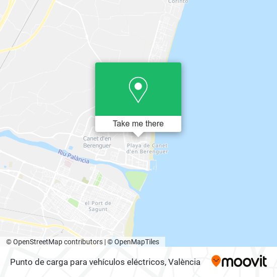 mapa Punto de carga para vehículos eléctricos