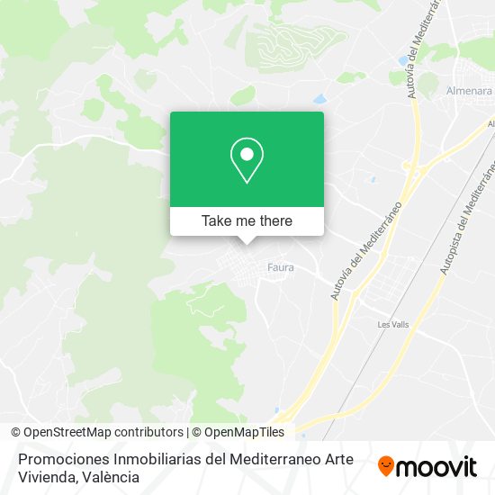 Promociones Inmobiliarias del Mediterraneo Arte Vivienda map