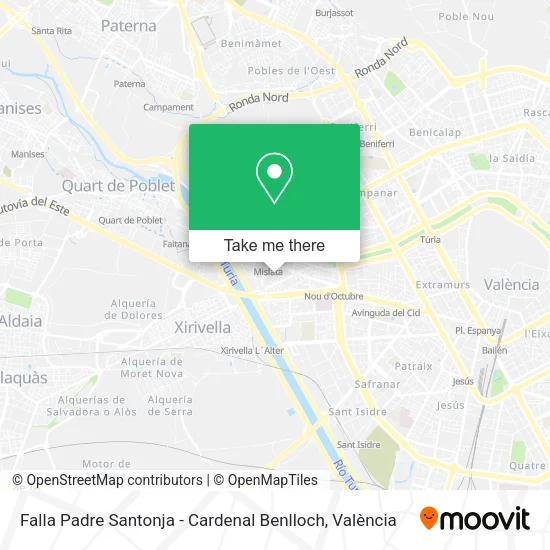 Falla Padre Santonja - Cardenal Benlloch map