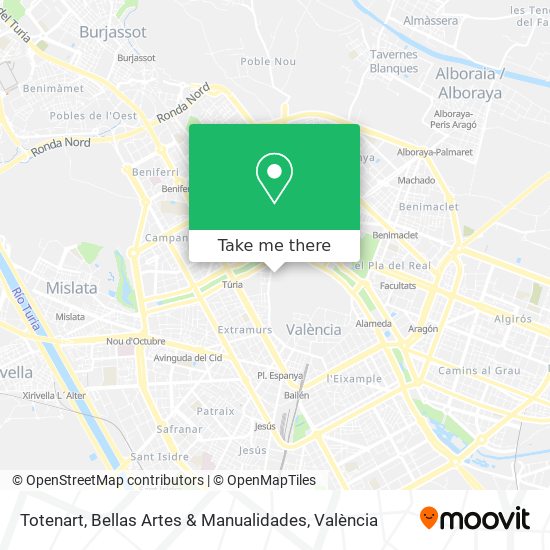 Totenart, Bellas Artes & Manualidades map
