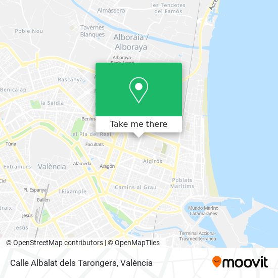 Calle Albalat dels Tarongers map