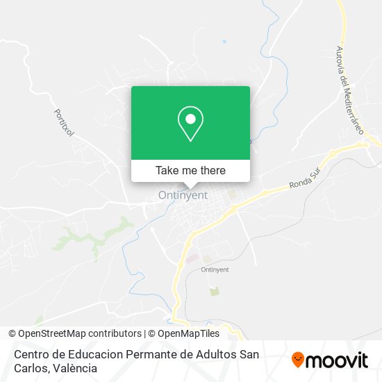 mapa Centro de Educacion Permante de Adultos San Carlos