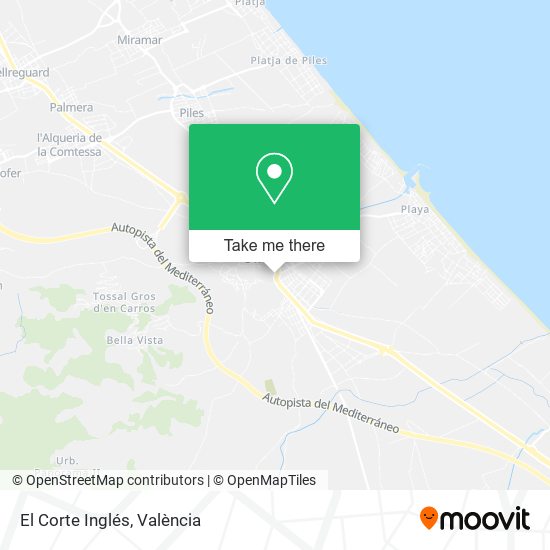 El Corte Inglés map