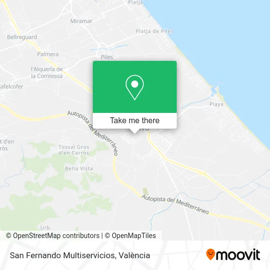 San Fernando Multiservicios map