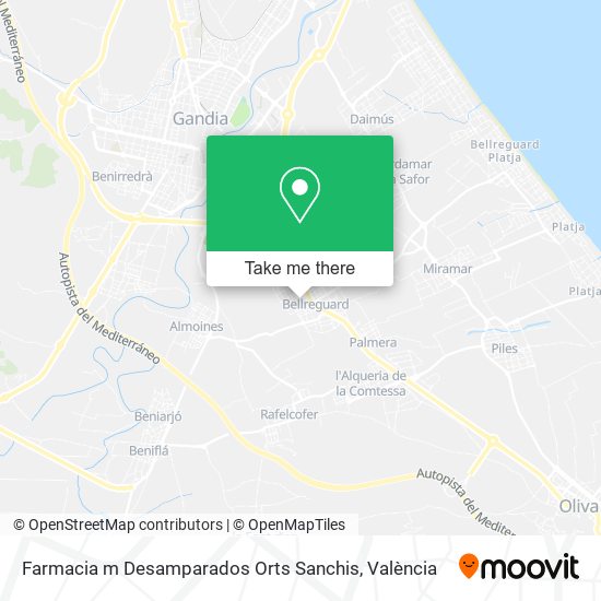 Farmacia m Desamparados Orts Sanchis map