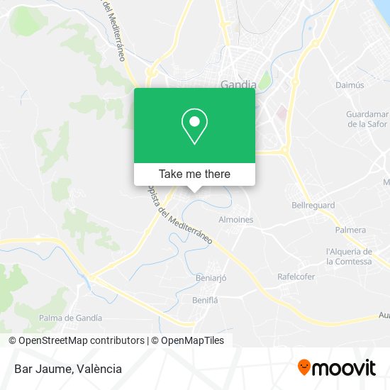 mapa Bar Jaume