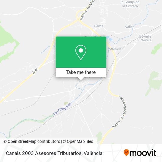 Canals 2003 Asesores Tributarios map
