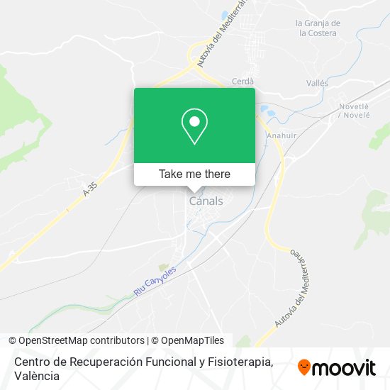 Centro de Recuperación Funcional y Fisioterapia map