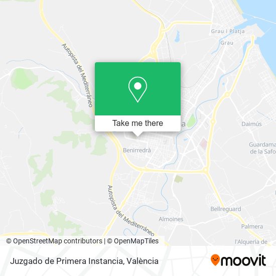 Juzgado de Primera Instancia map