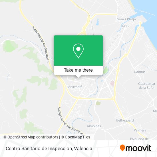 mapa Centro Sanitario de Inspección