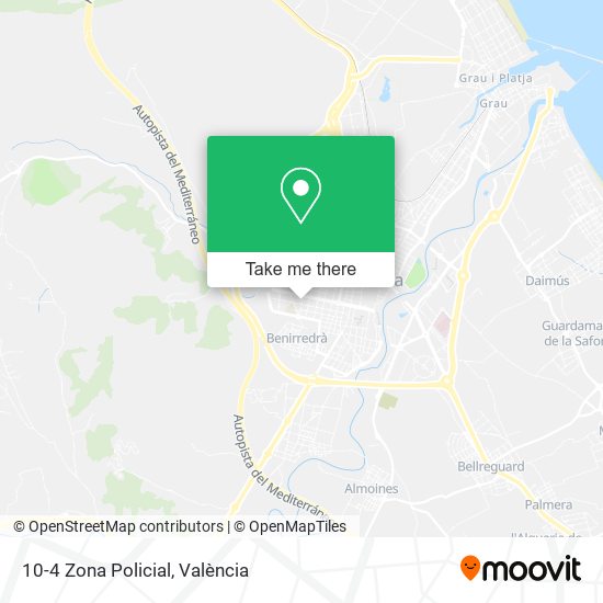 10-4 Zona Policial map