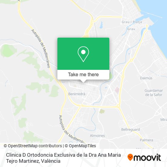 Clinica D Ortodoncia Exclusiva de la Dra Ana Maria Tejro Martinez map