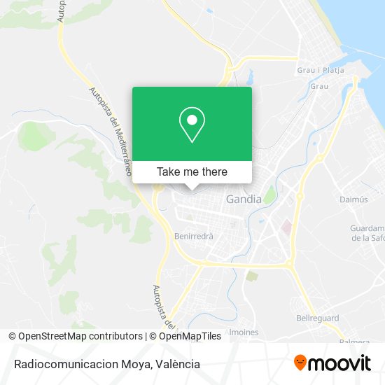 Radiocomunicacion Moya map