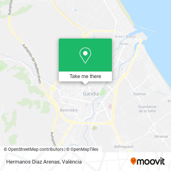 mapa Hermanos Diaz Arenas