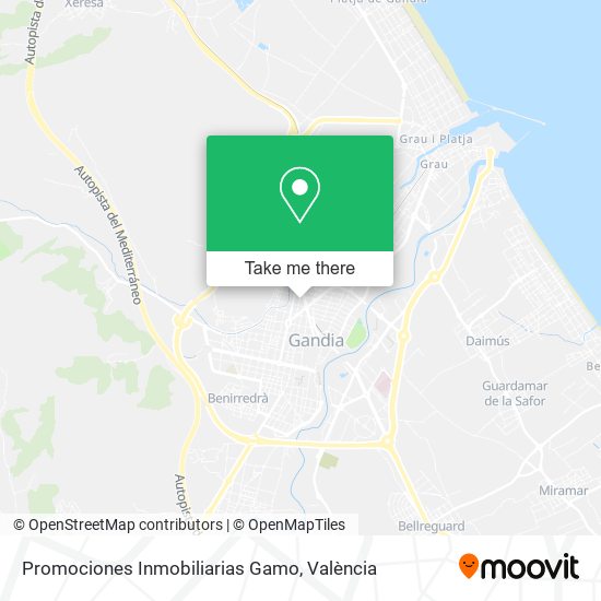 mapa Promociones Inmobiliarias Gamo