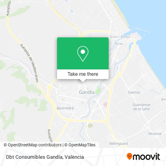 Dbt Consumibles Gandía map